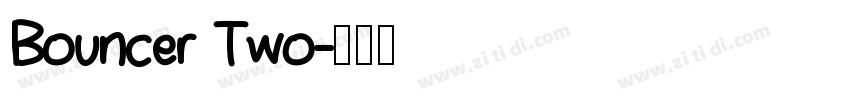 Bouncer Two字体转换